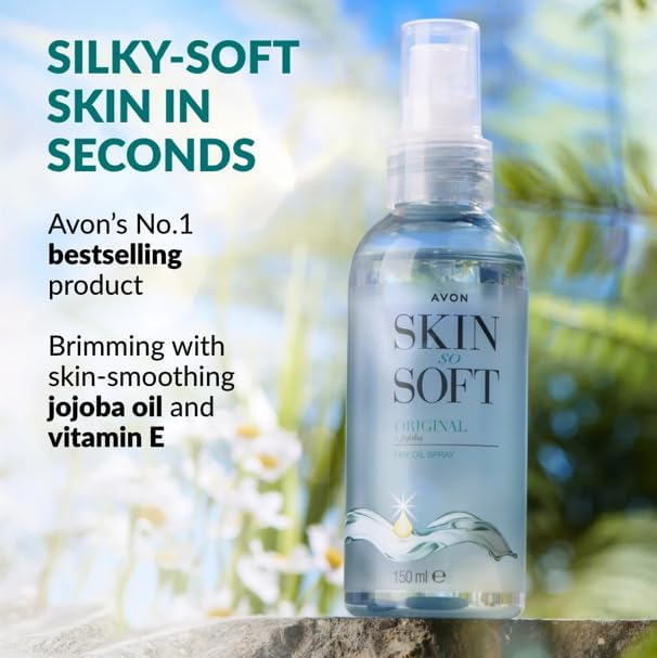 AVON Skin So Soft Original Dry Oil Spray winter solidification note with warm water recovery.