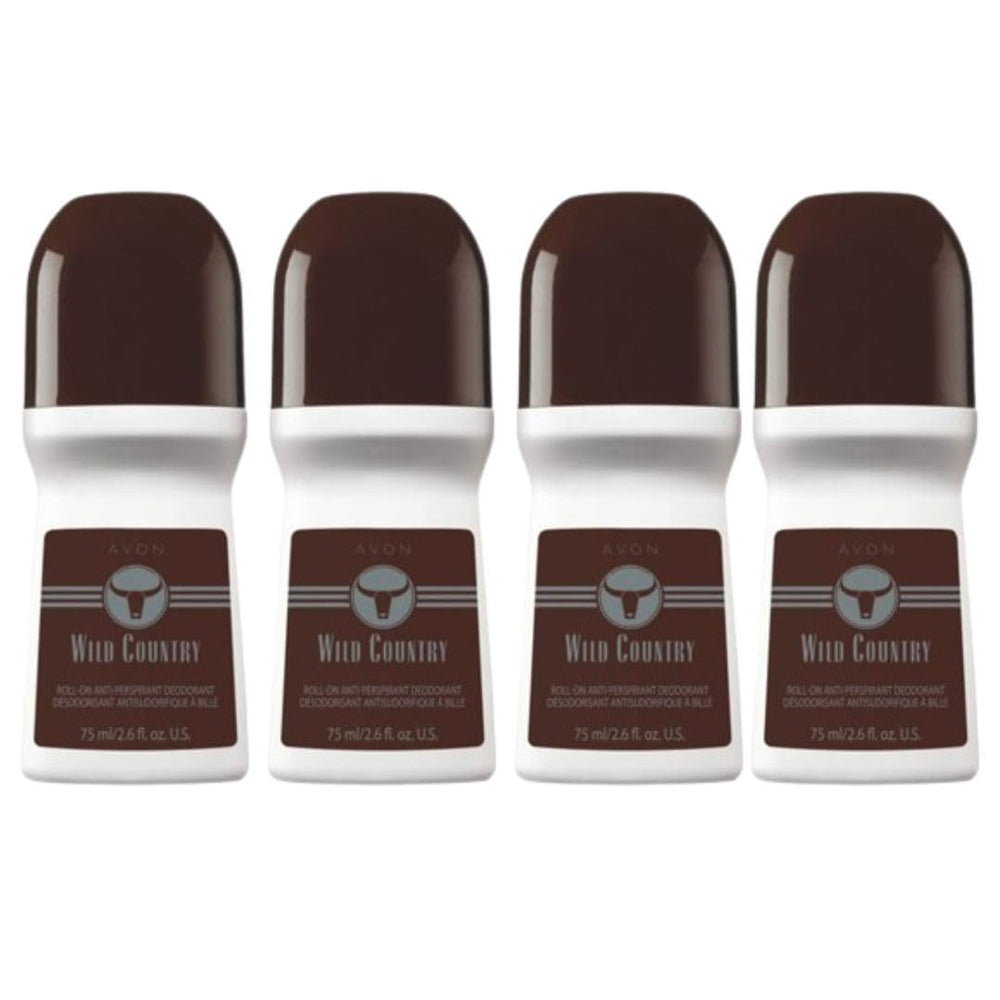 AVON Wild Country roll-on deodorant with outdoorsy scent for all-day freshness.