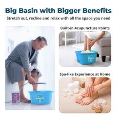 American Wellness Authority awa-blue-foot-tub-spa-like feel for at-home relaxation.