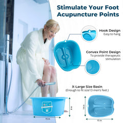 American Wellness Authority awa-foot-bath-ergonomic-pad highlights convex dots and arch supports.