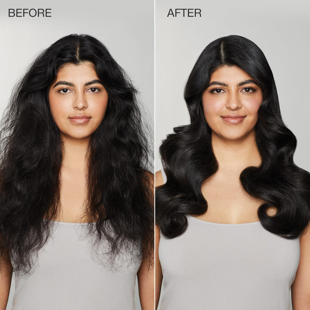 Frizz-control texture from Awapuhi Wild Ginger HydroCream Whip Mousse demonstrates hydration.