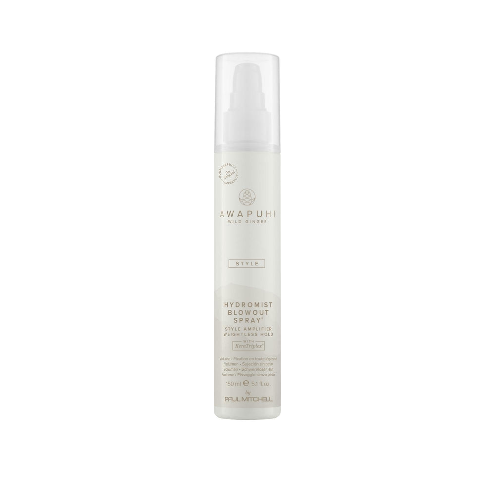 Awapuhi Wild Ginger HydroMist bottle ready for a weightless blowout.