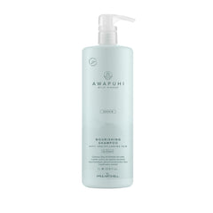 Awapuhi Wild Ginger Nourishing Shampoo bottle highlights color-safe cleansing for color-treated hair
