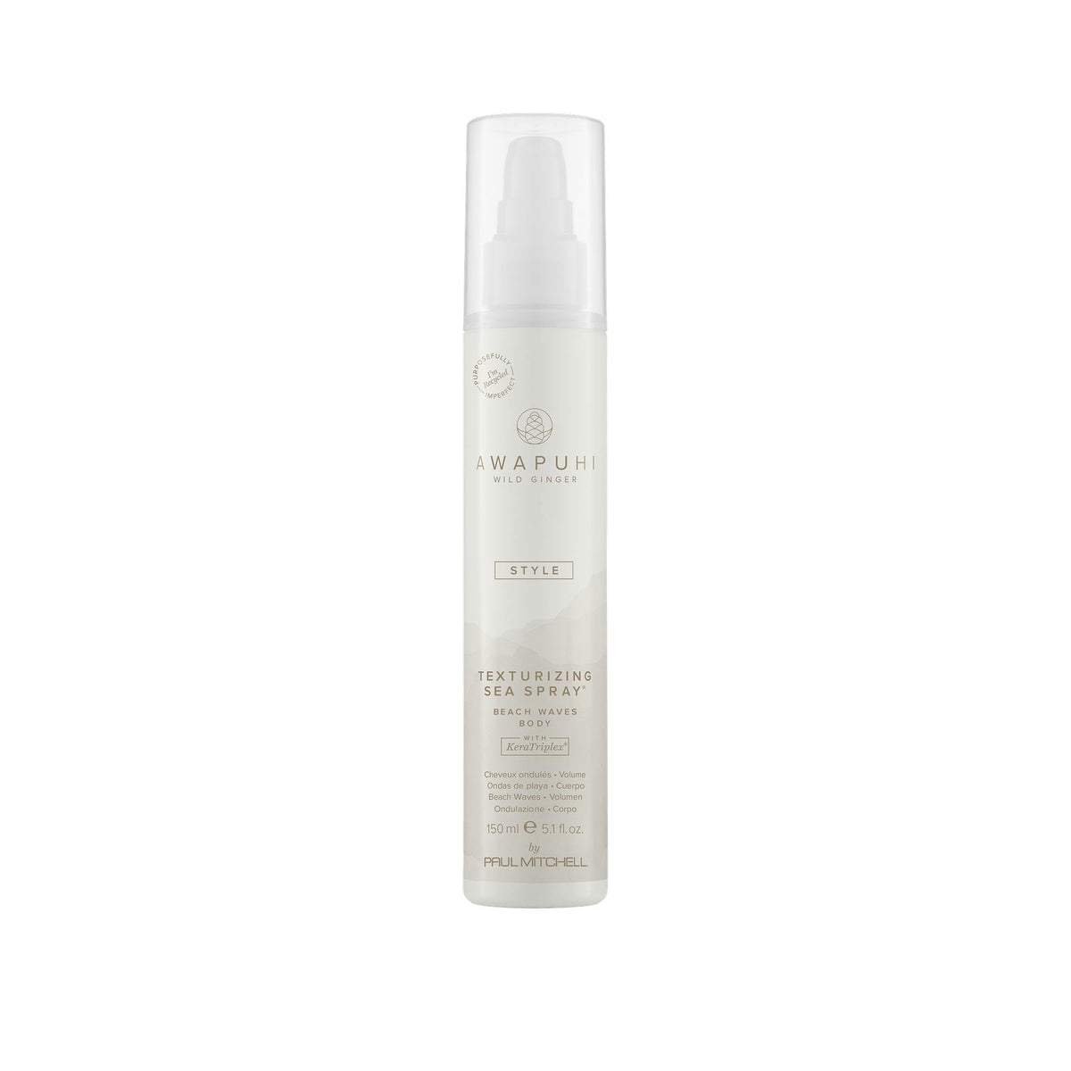 Awapuhi Wild Ginger Texturizing Sea Spray creates beach waves with added body for all hair types.