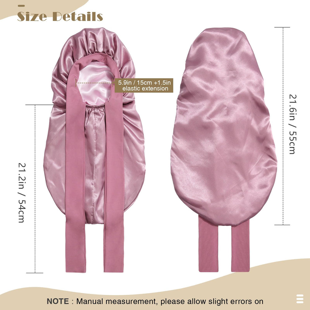AWAYTR double-layer satin bonnet offers gentle sleep protection for delicate hair