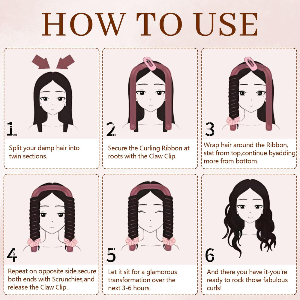 AWAYTR Velvet Curler Set hair clip visible for secure sections.