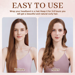AWAYTR Velvet Curler Set velvet scrunchies in frame for gentle hold.