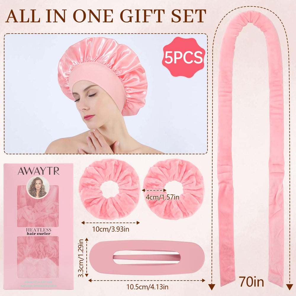 AWAYTR Velvet Curler Set travel-friendly design for easy packing on the go.