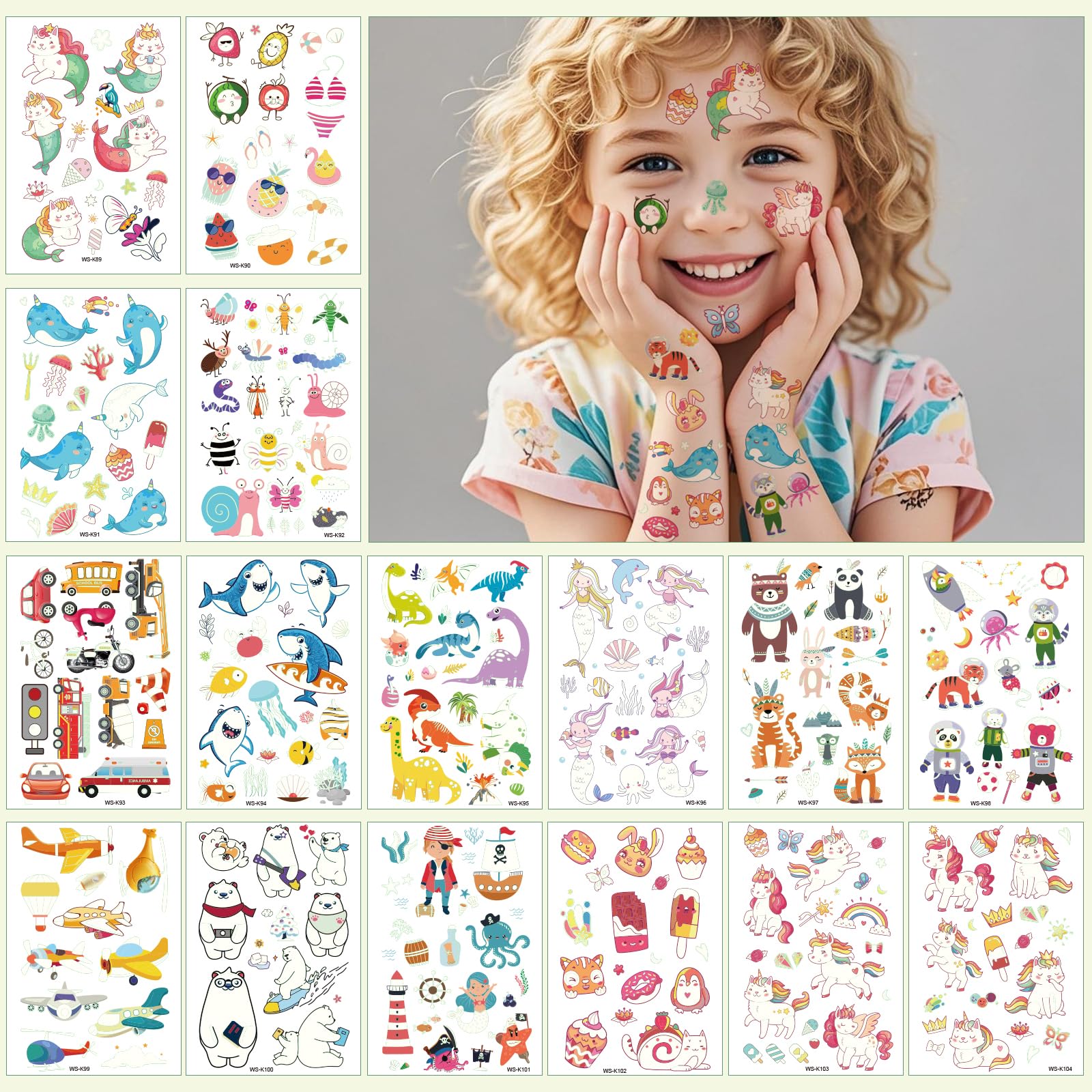 Awinmay space ship glow tattoo glows vividly during space themed crafts