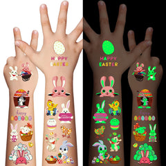 AWINMAY Easter tattoos sheets for kids' party fun