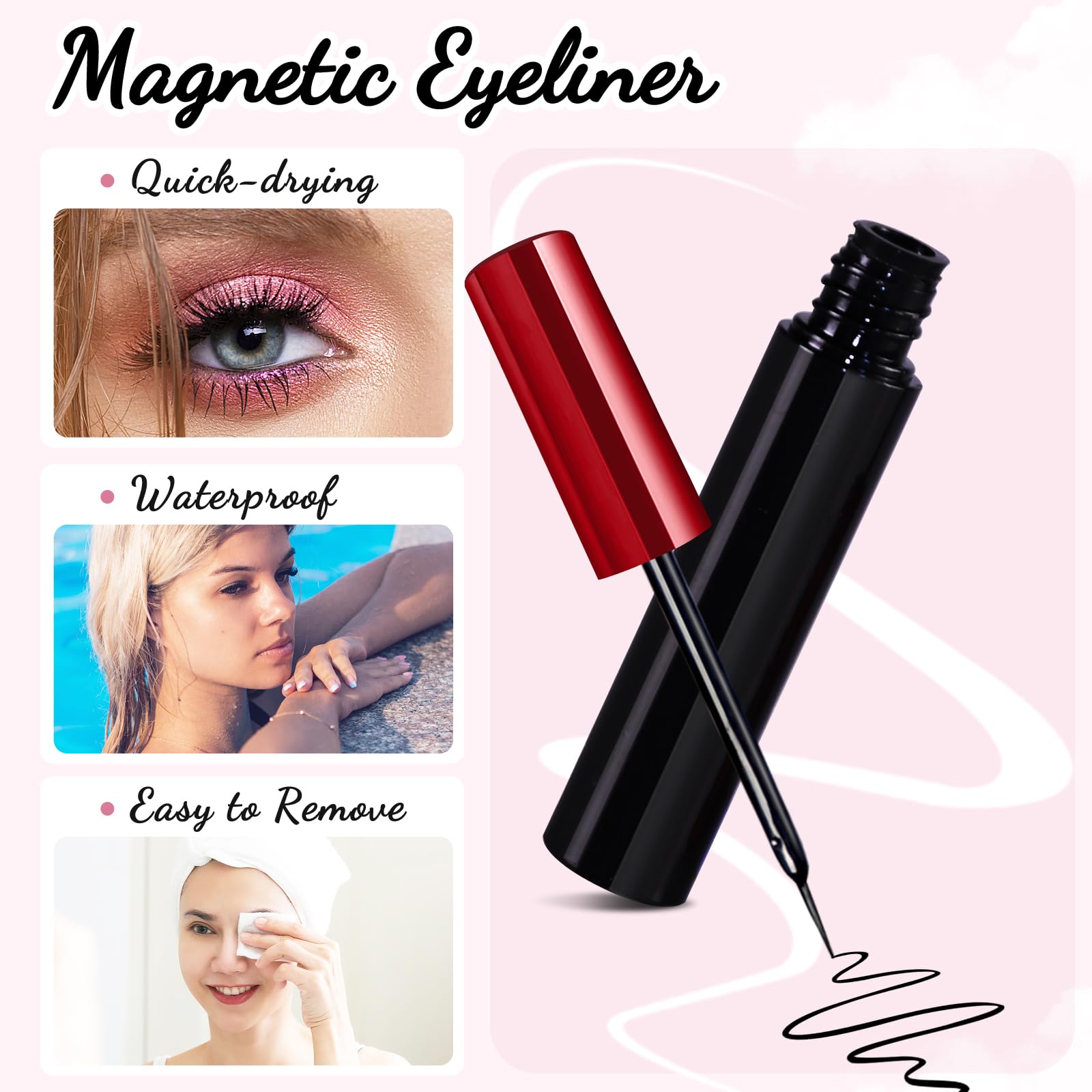 Awmyis 3D natural-look lashes made from lightweight fibers.