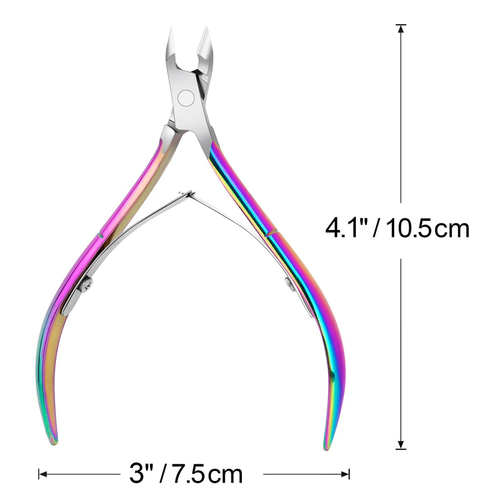 Close-up of Awpeye 1/2 jaw design enabling precise cuticle trimming.