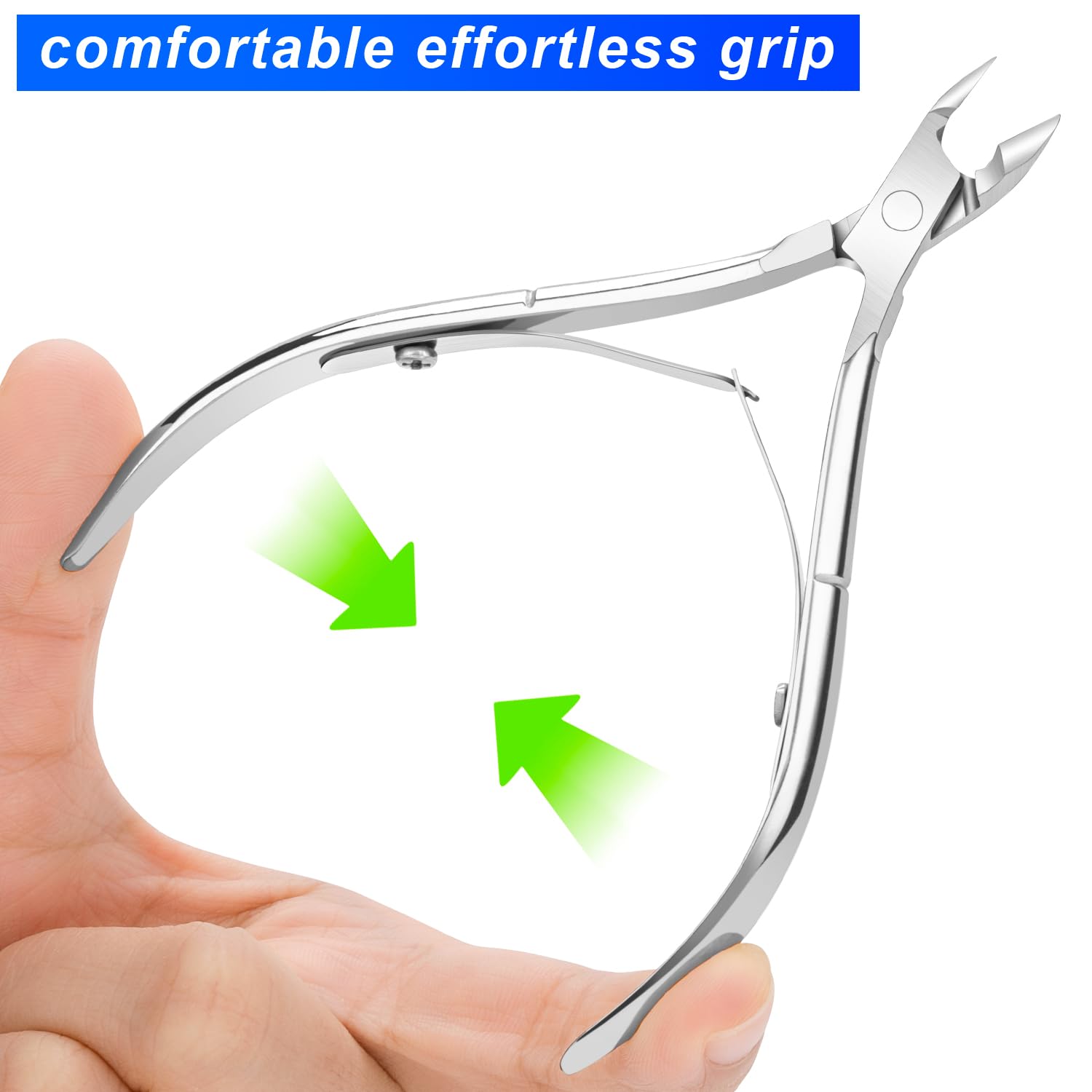 Awpeye double-spring grip cuticle nippers for comfort