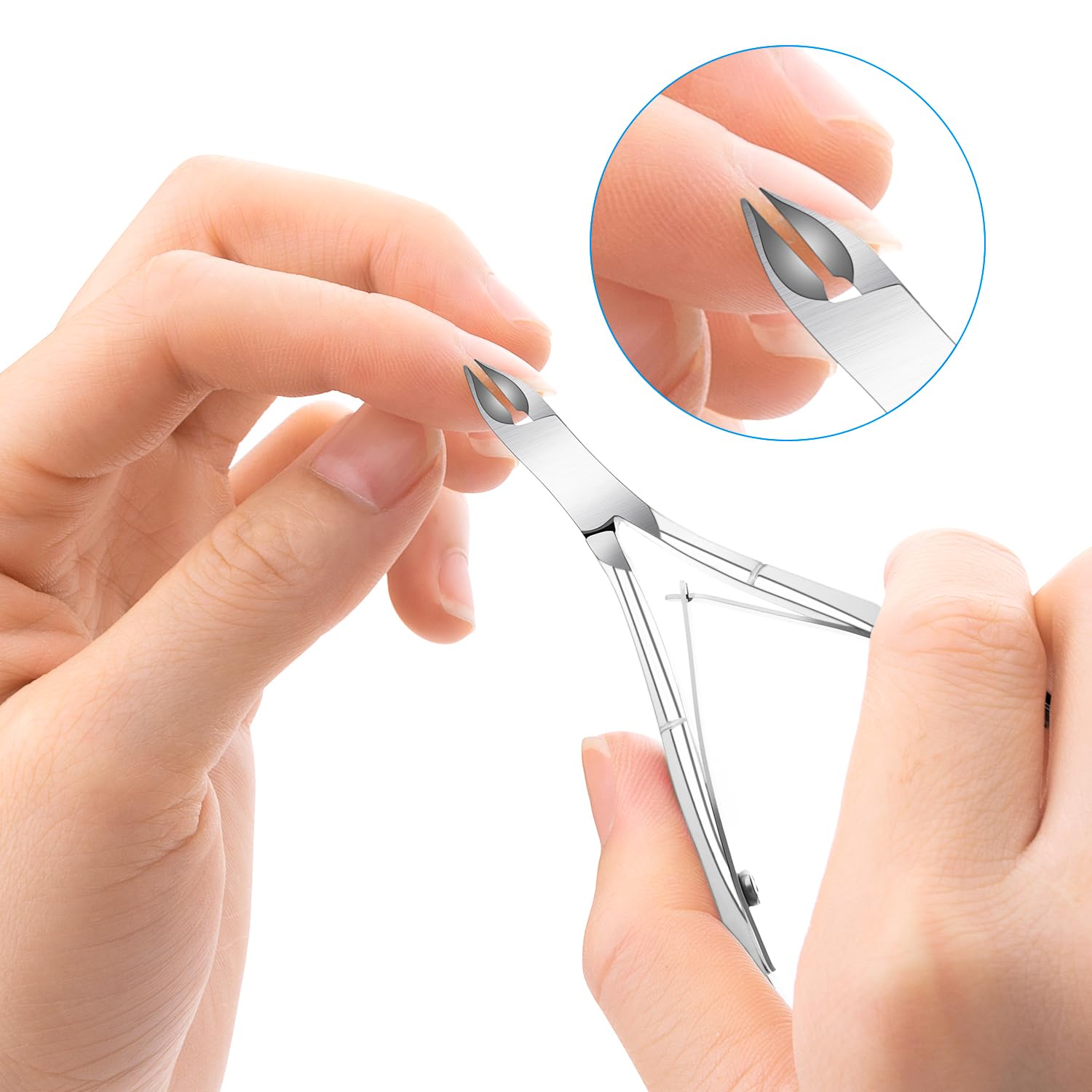 Awpeye 4.1 inch length cuticle nippers for easy handling