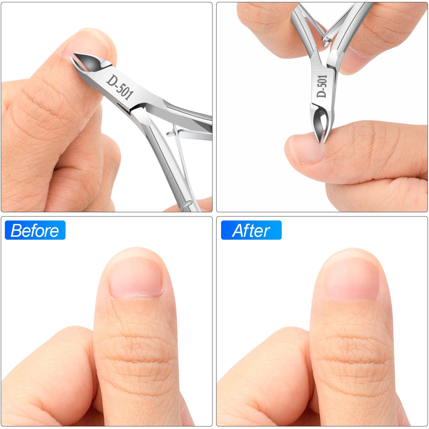 Awpeye cuticle nippers with plastic protective cover