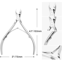 Awpeye cuticle nippers, top view showing sleek design
