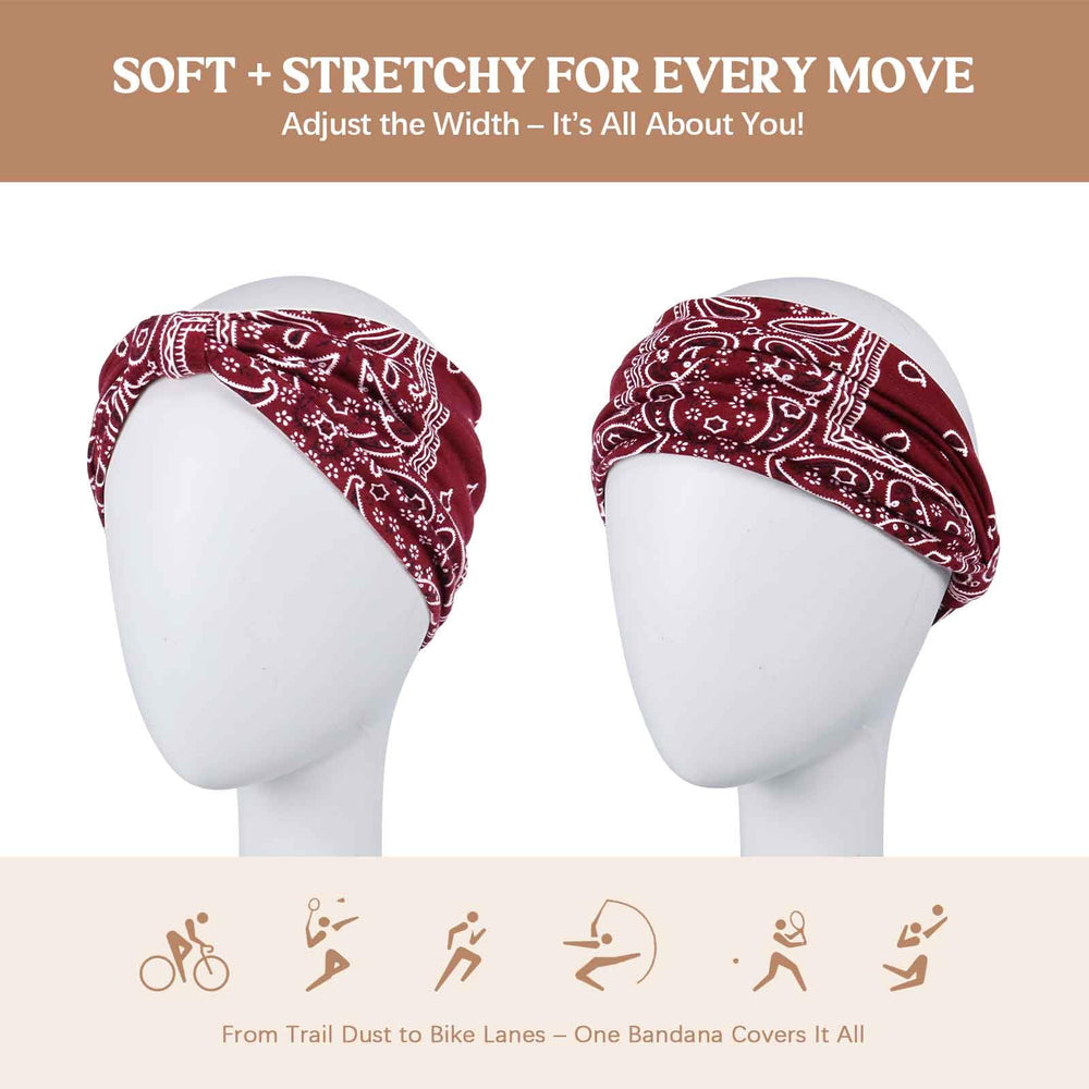 Awumbuk Bandana Ancha Confortable y transpirable para uso diario