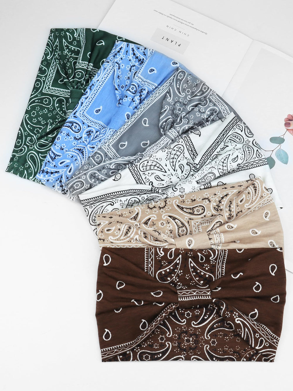 Conjunto de 6 diademas Awumbuk en color Nature, versátiles