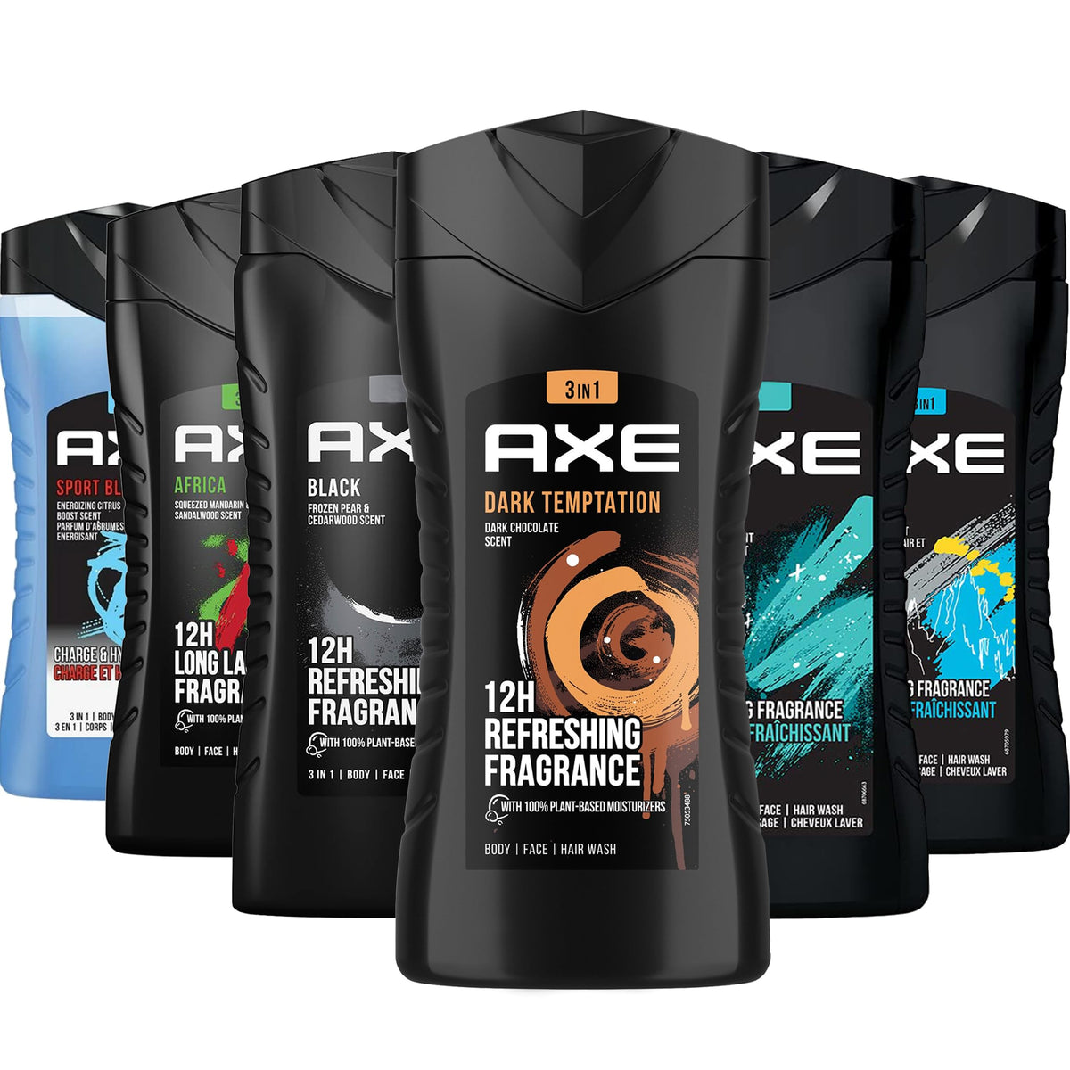 AXE Africa bottle front offers a bold scent for daily freshness.