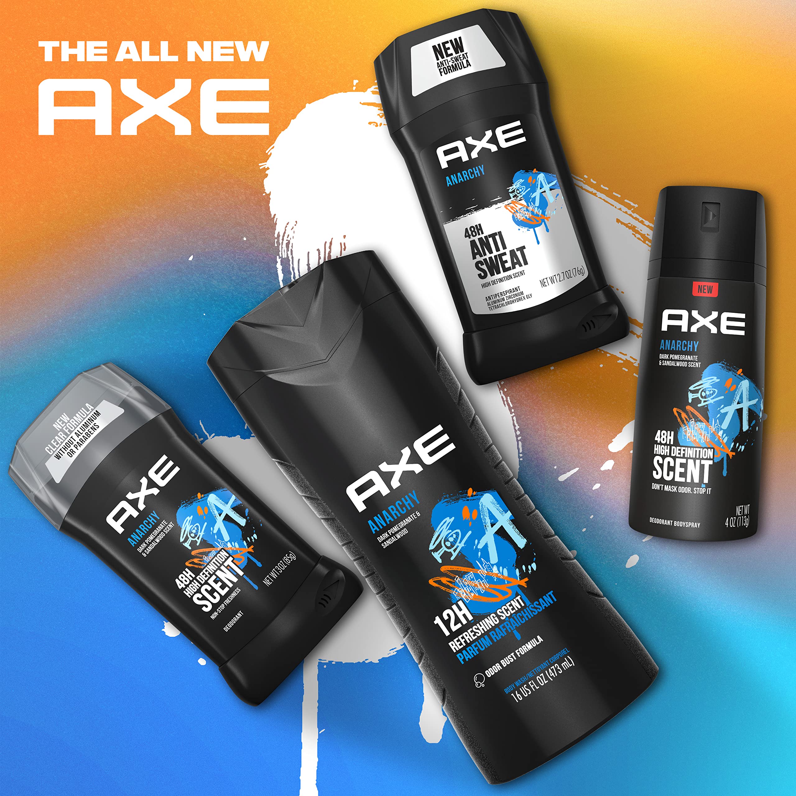 AXE Anarchy fragrance adds a clean, confident scent to your day.