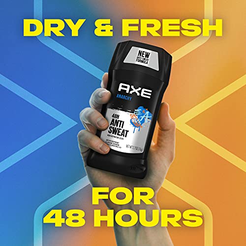 AXE Anarchy men’s deodorant stick, 2.7oz, ideal for gym and travel.