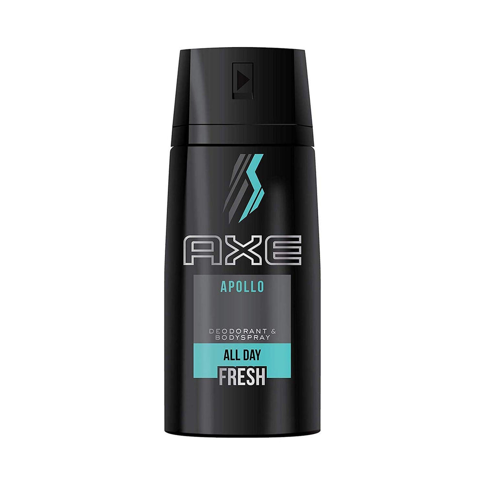 AXE Apollo bottle-front, delivers a fresh scent for daily wear and confidence.