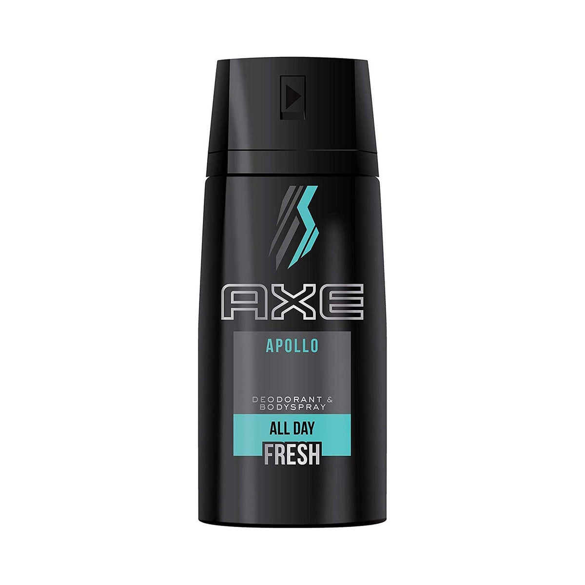 AXE Apollo bottle-front, delivers a fresh scent for daily wear and confidence.