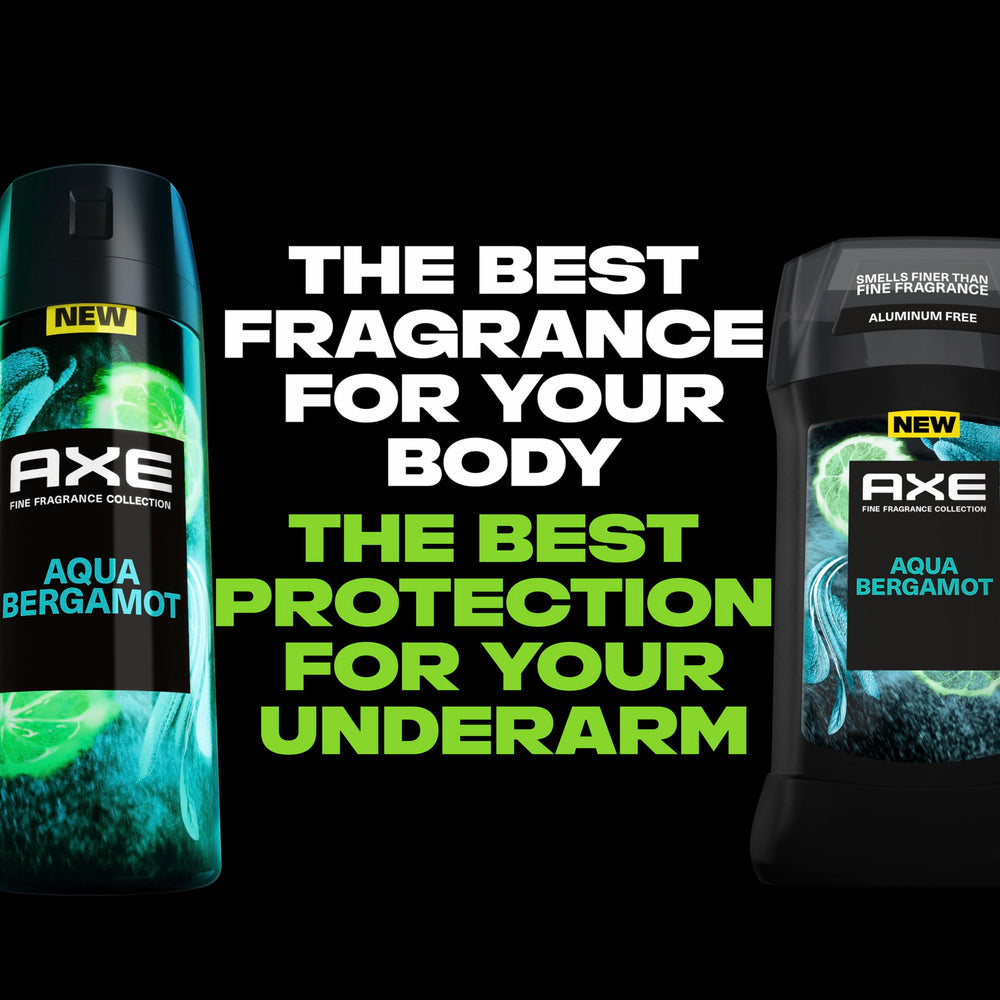 AXE Aqua Bergamot spray texture feels lightweight and quick drying