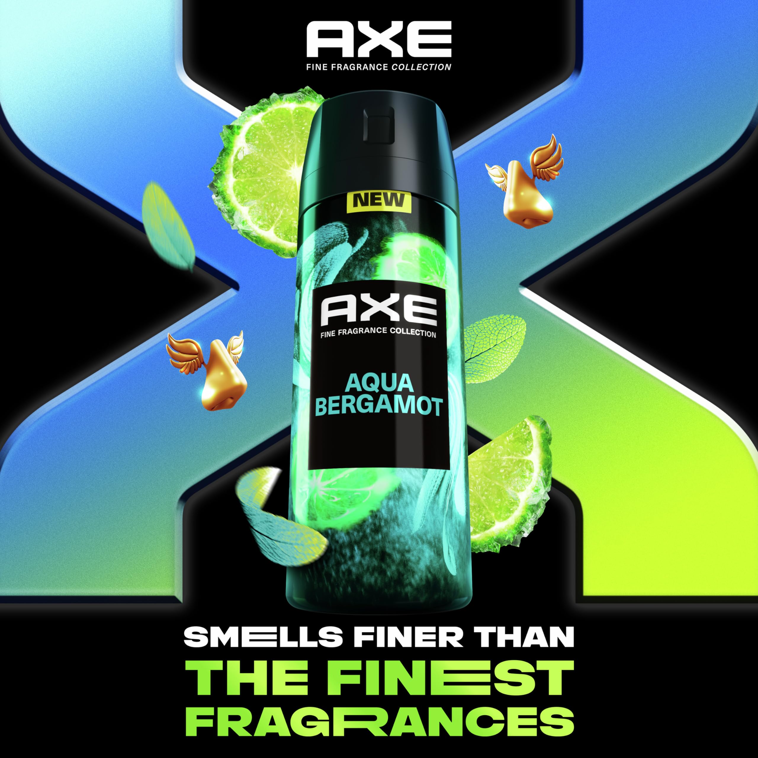 AXE Aqua Bergamot deodorant spray underarm application for quick refresh
