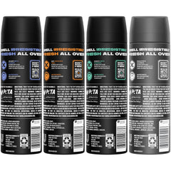 AXE Black bottle close-up highlighting cedarwood note for daily freshness.