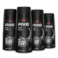 AXE Black Aluminum-Free Body Spray for Men – 48HR Odor Protection, Frozen Pear & Cedarwood (Pack of 4)