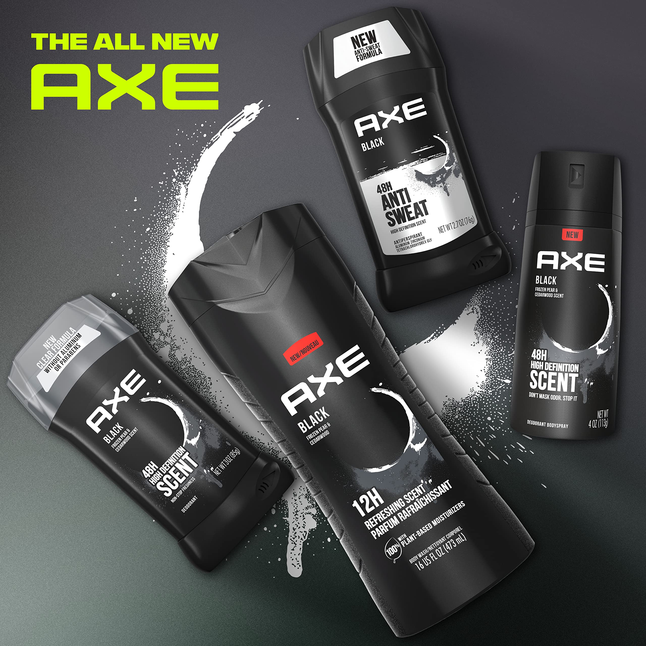 AXE Black desodorante, distribución suave para una experiencia cómoda.