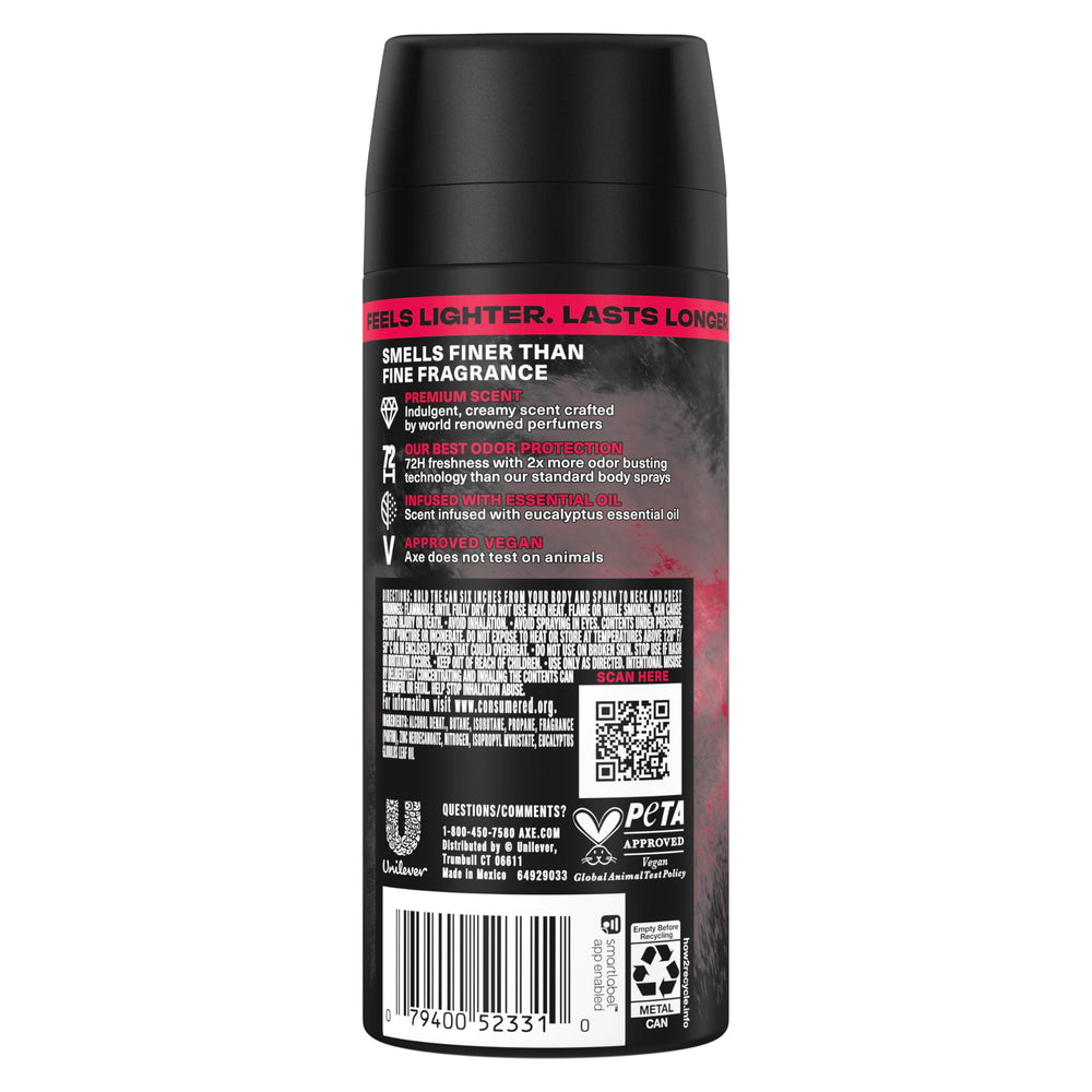 AXE Cherry Spritz: primer plano del atomizador para pulverización precisa