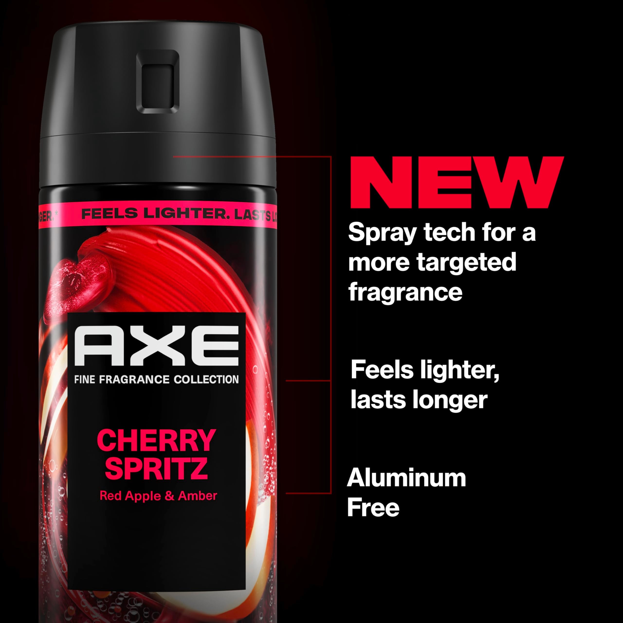 AXE Cherry Spritz: nota de ámbar para calidez envolvente