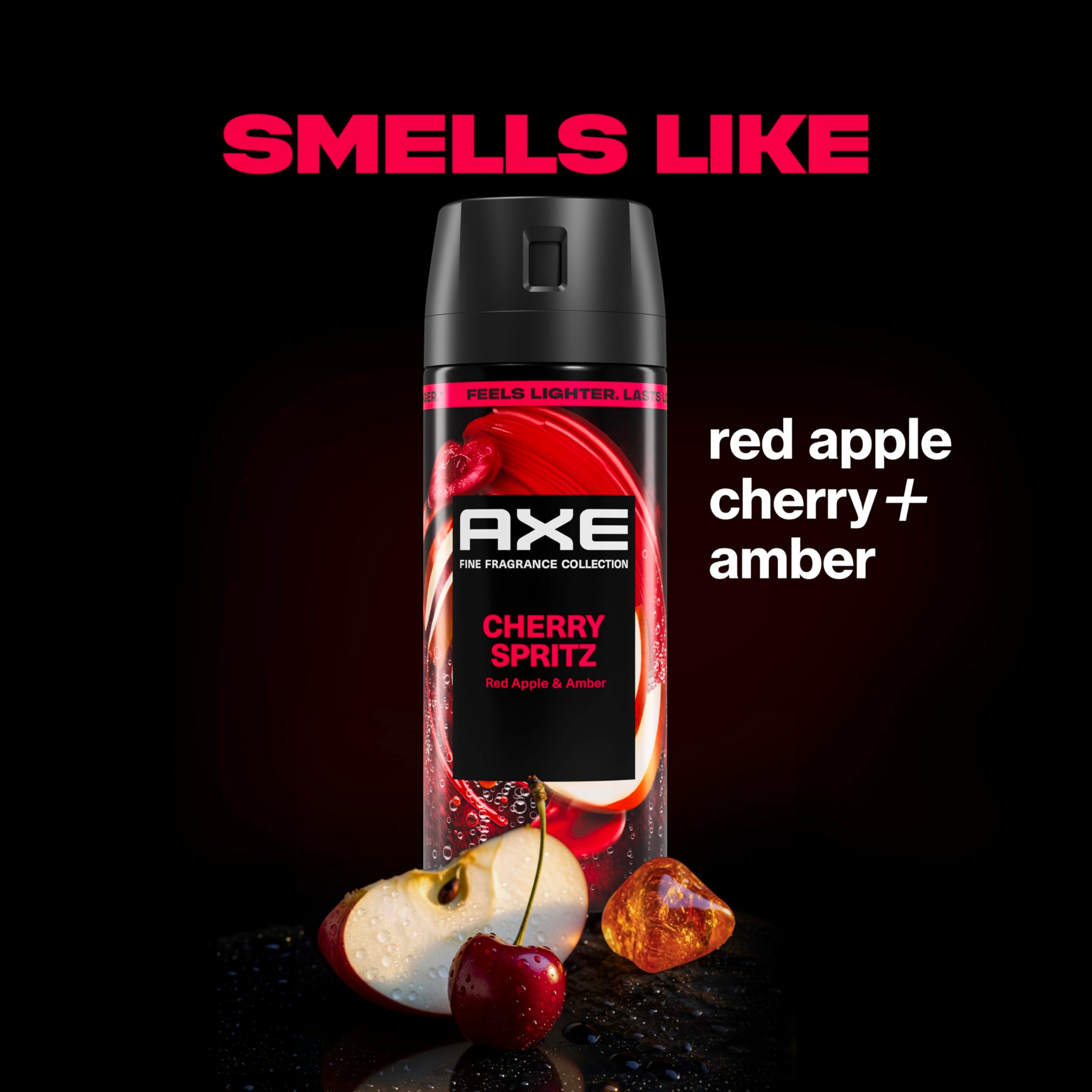 AXE Cherry Spritz: notas de manzana roja para aroma afrutado