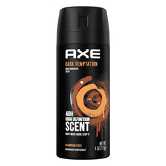 AXE Dark Temptation Bodyspray 3-pack front view for lasting freshness.