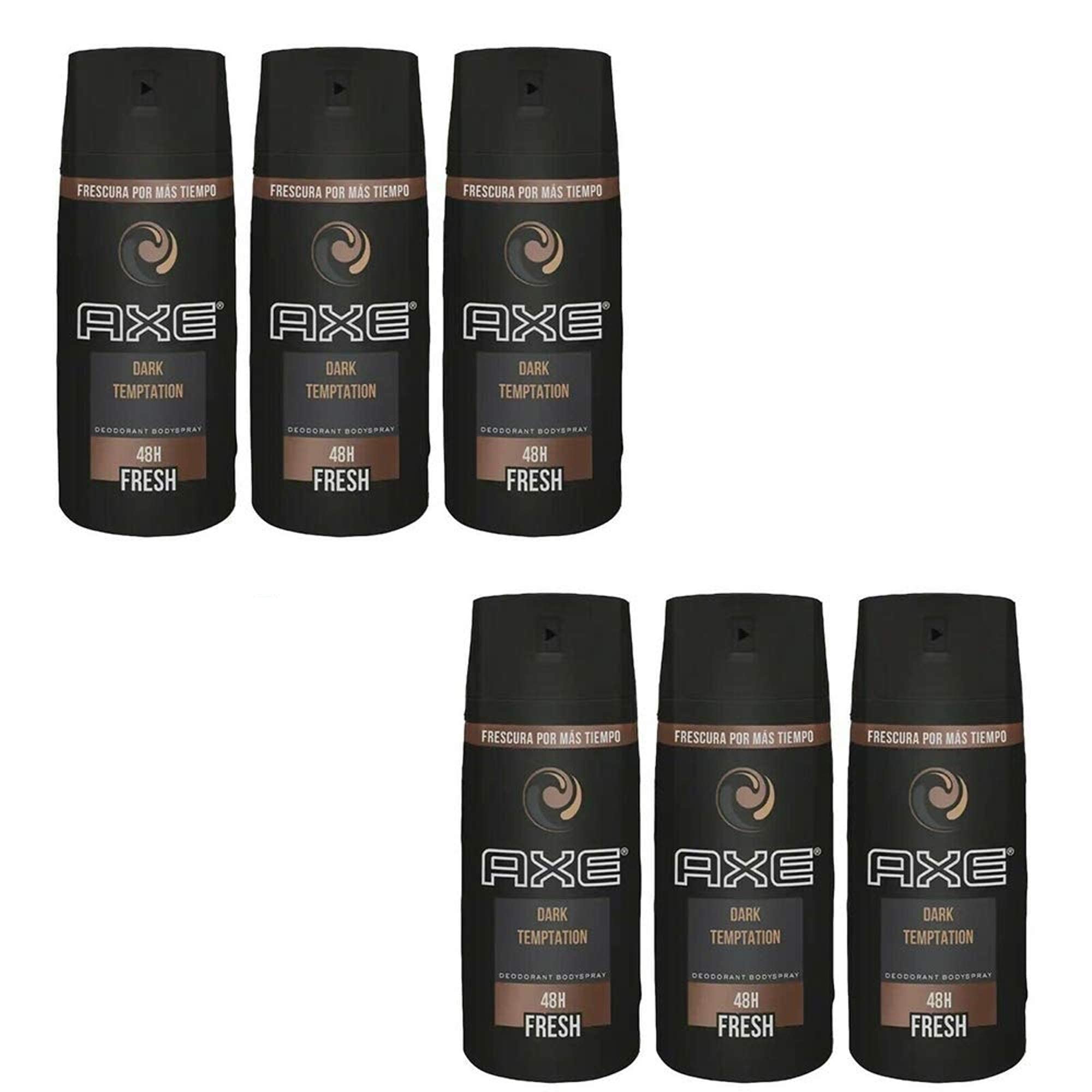 AXE Dark Temptation 4 oz can top view for compact carry