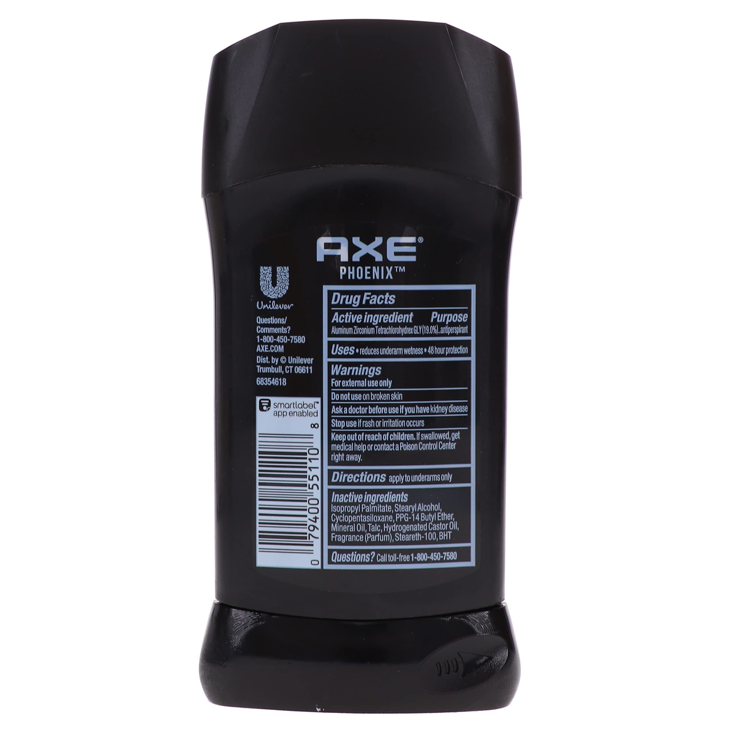 AXE Dry Phoenix diseño moderno y discreto en el estuche.