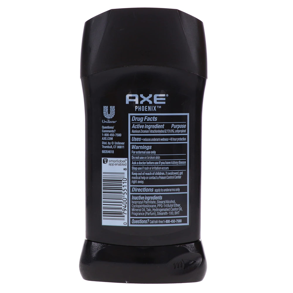AXE Dry Phoenix diseño moderno y discreto en el estuche.