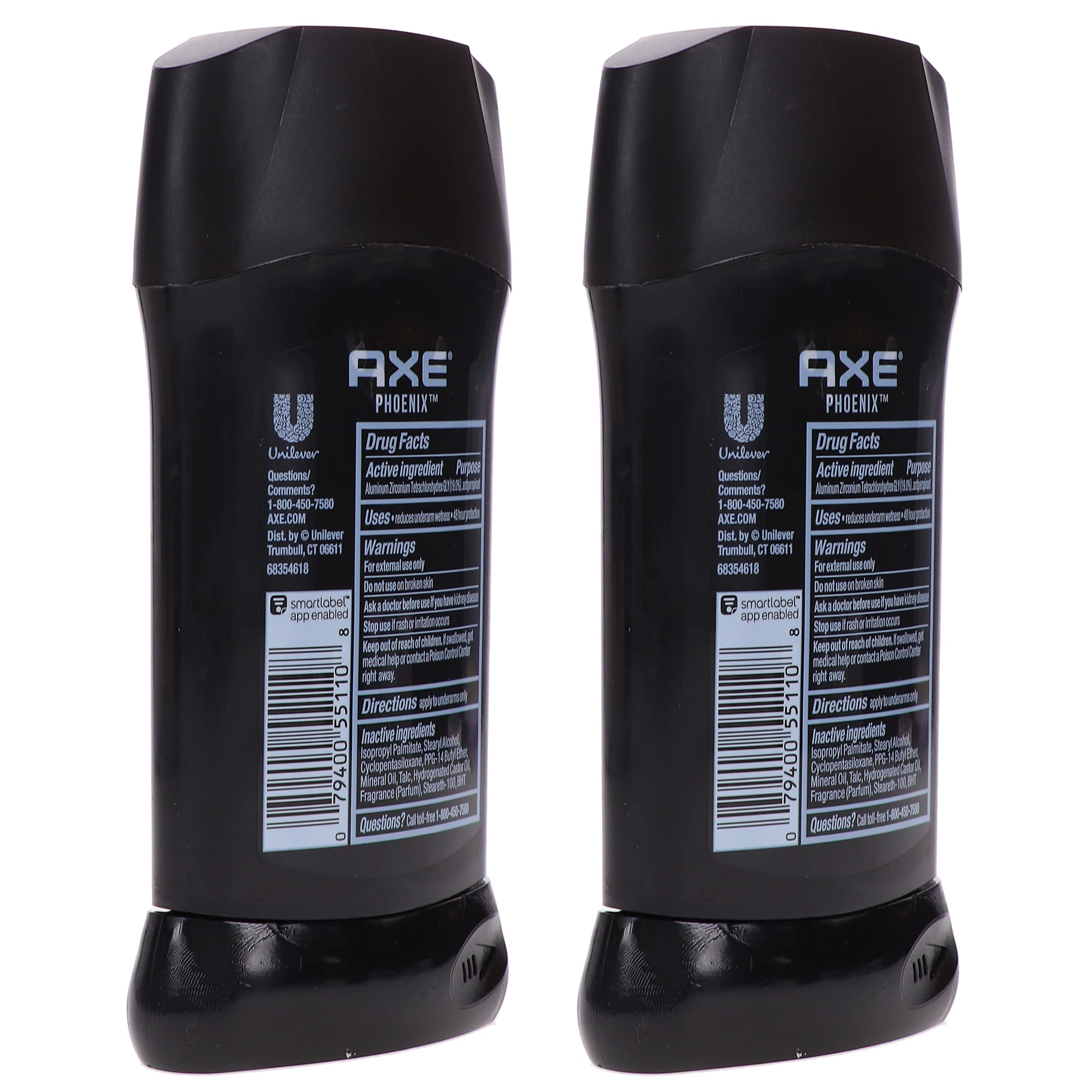 AXE Dry Phoenix empaque externo con diseño compacto para llevar.
