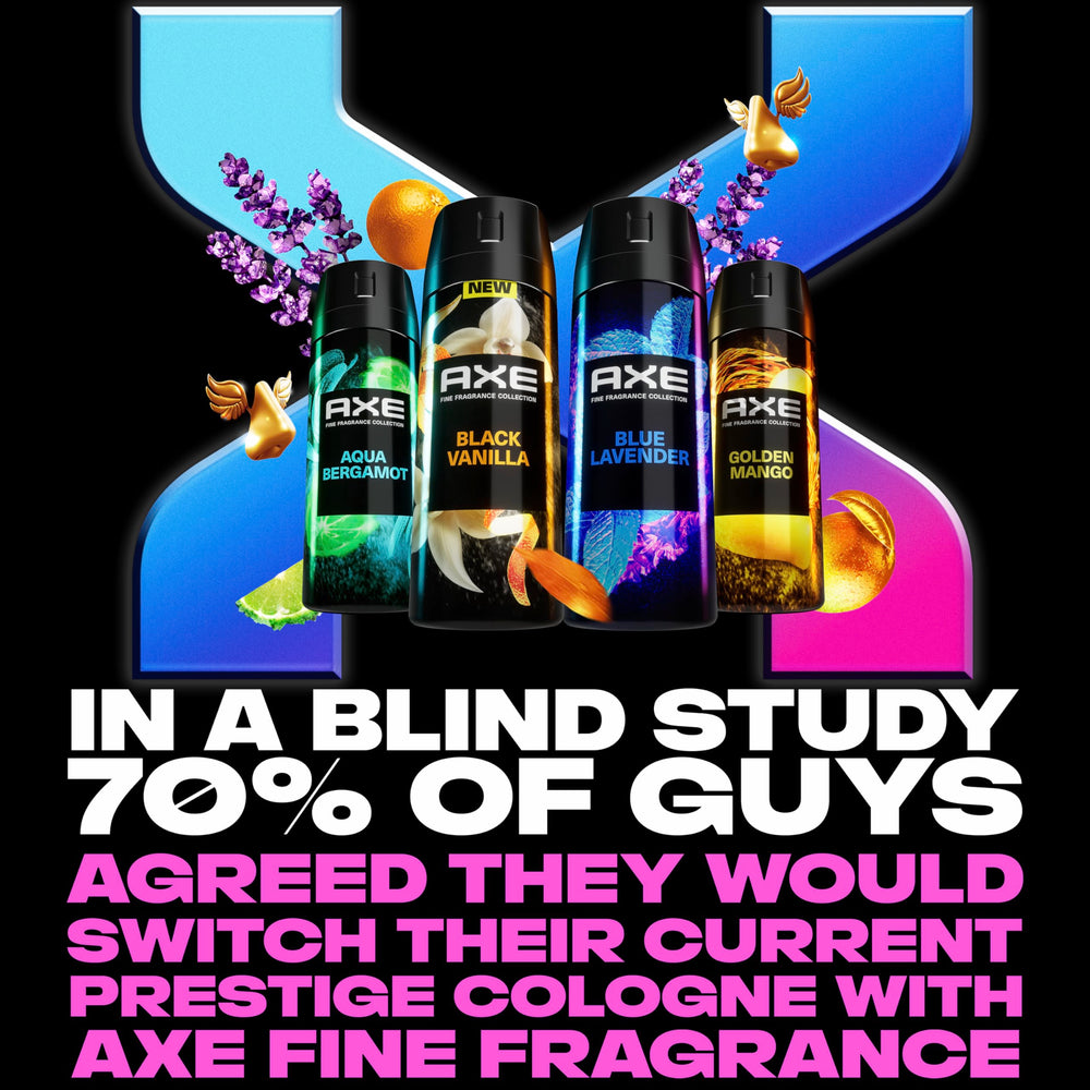 AXE Fine Fragrance Aqua Bergamot pack-shot highlights 72-hour odor protection.
