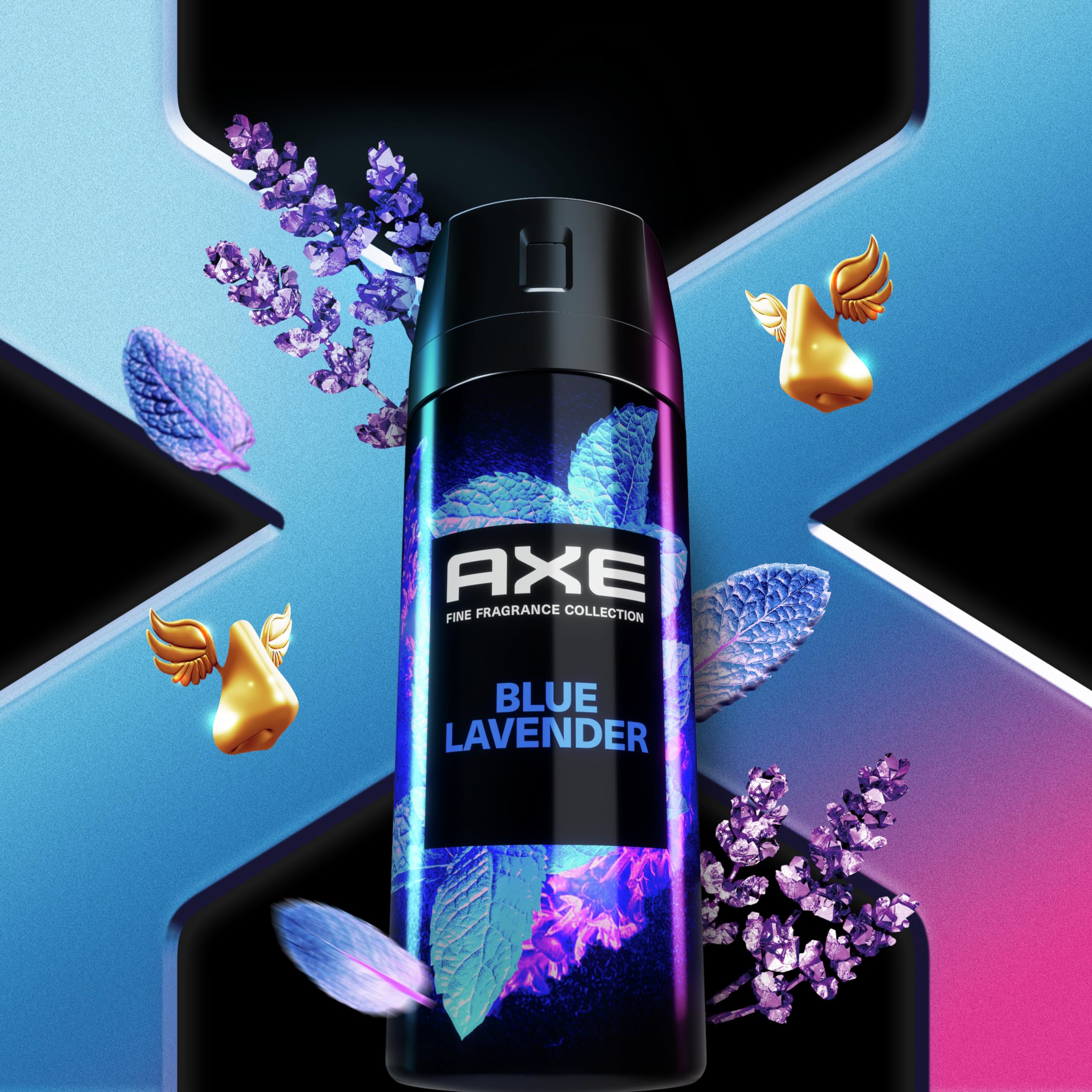 AXE Fine Fragrance Black Vanilla bottle close-up with premium label.