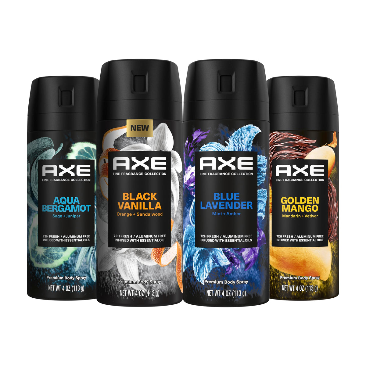 AXE Fine Fragrance Blue Lavender bottle spray offers all-day freshness.