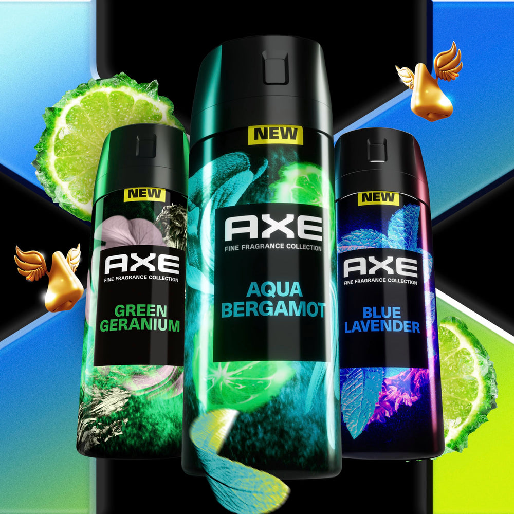 AXE Fine Fragrance Collection packaging highlights premium feel