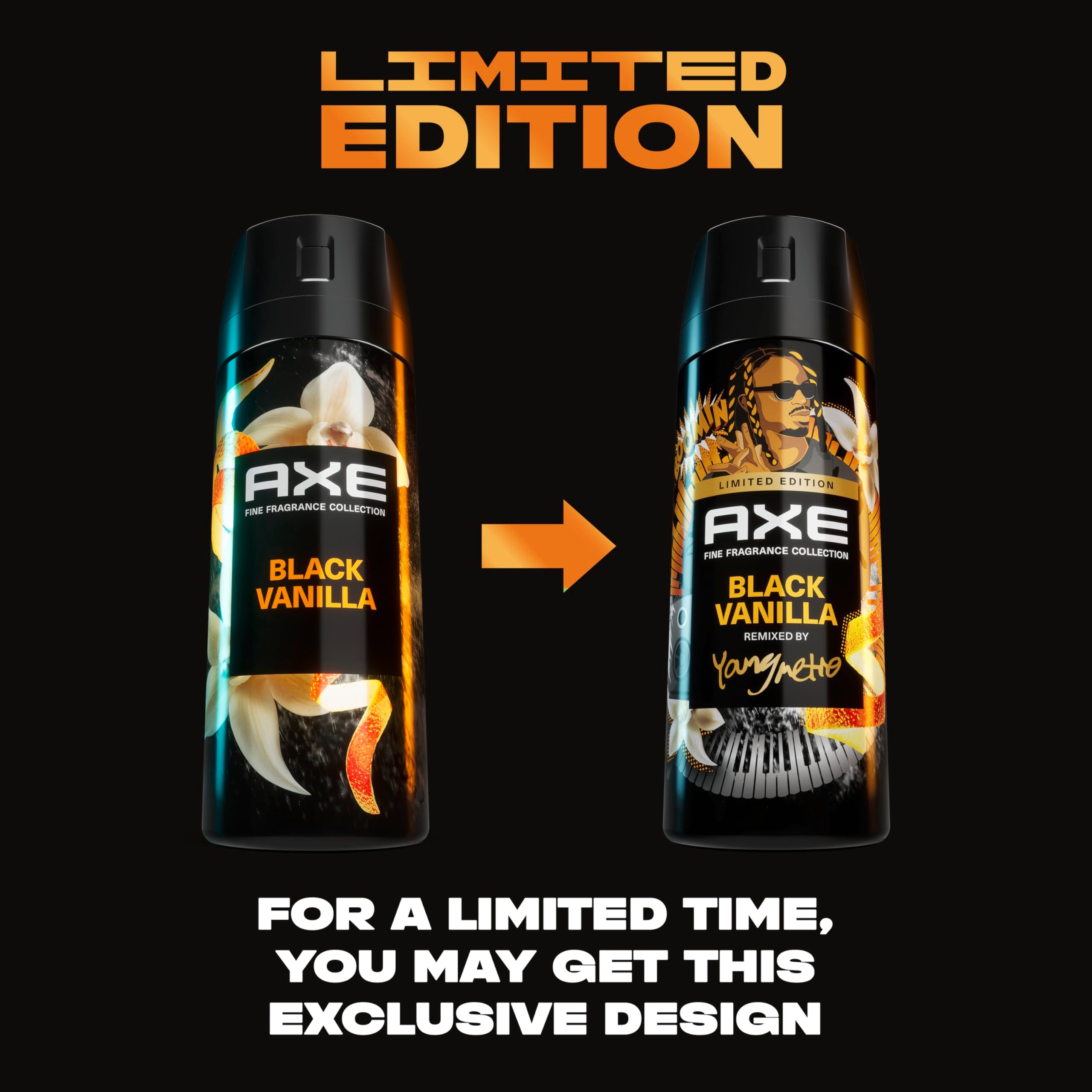 AXE fragancia aceite naranja: notas cítricas que reviven la rutina.