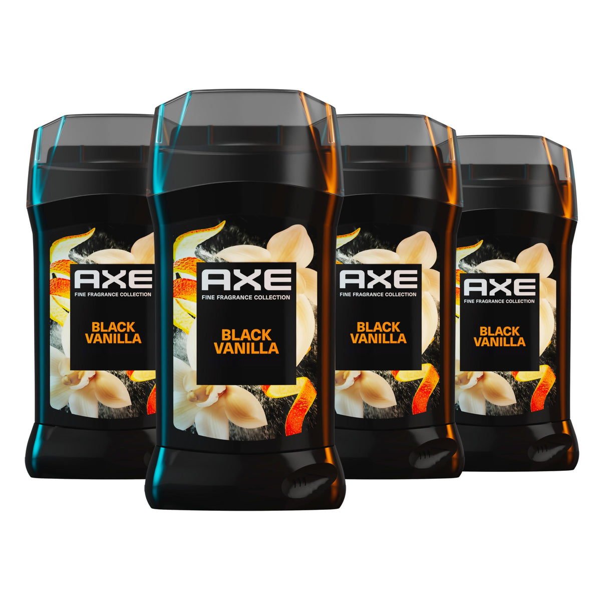 AXE Desodorante stick vainilla negra con naranja y sandalo, aroma sofisticado para el dia
