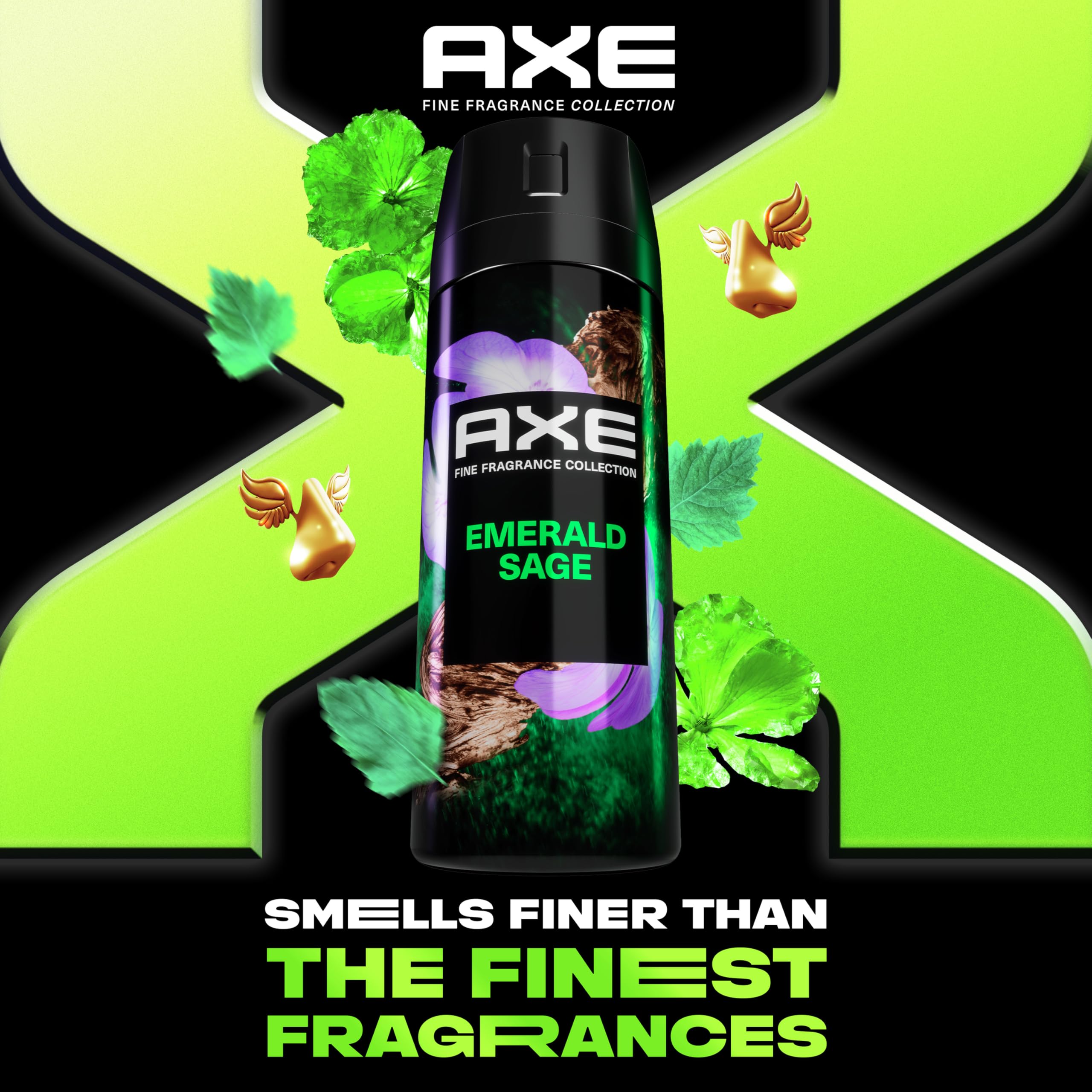 AXE Green Geranium Deodorant Spray mist-dispense enables quick, even application.