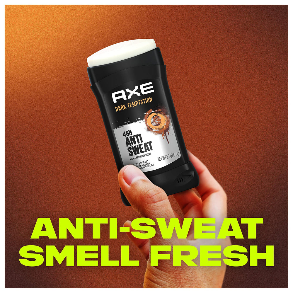 AXE Grooming Range Dark Temptation collection showcases complete grooming lineup.