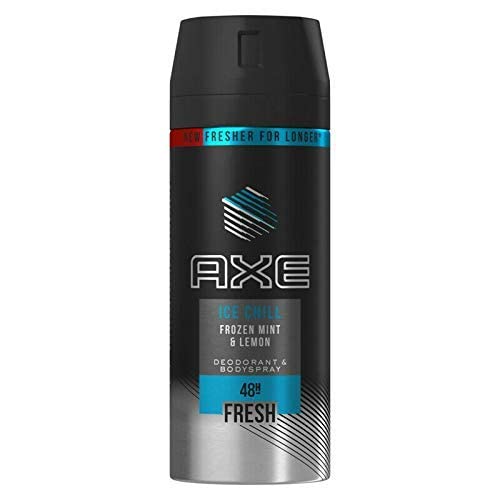Axe Ice Chill desodorante corporal para hombres con menta y lima, frescura duradera para todo el día.
