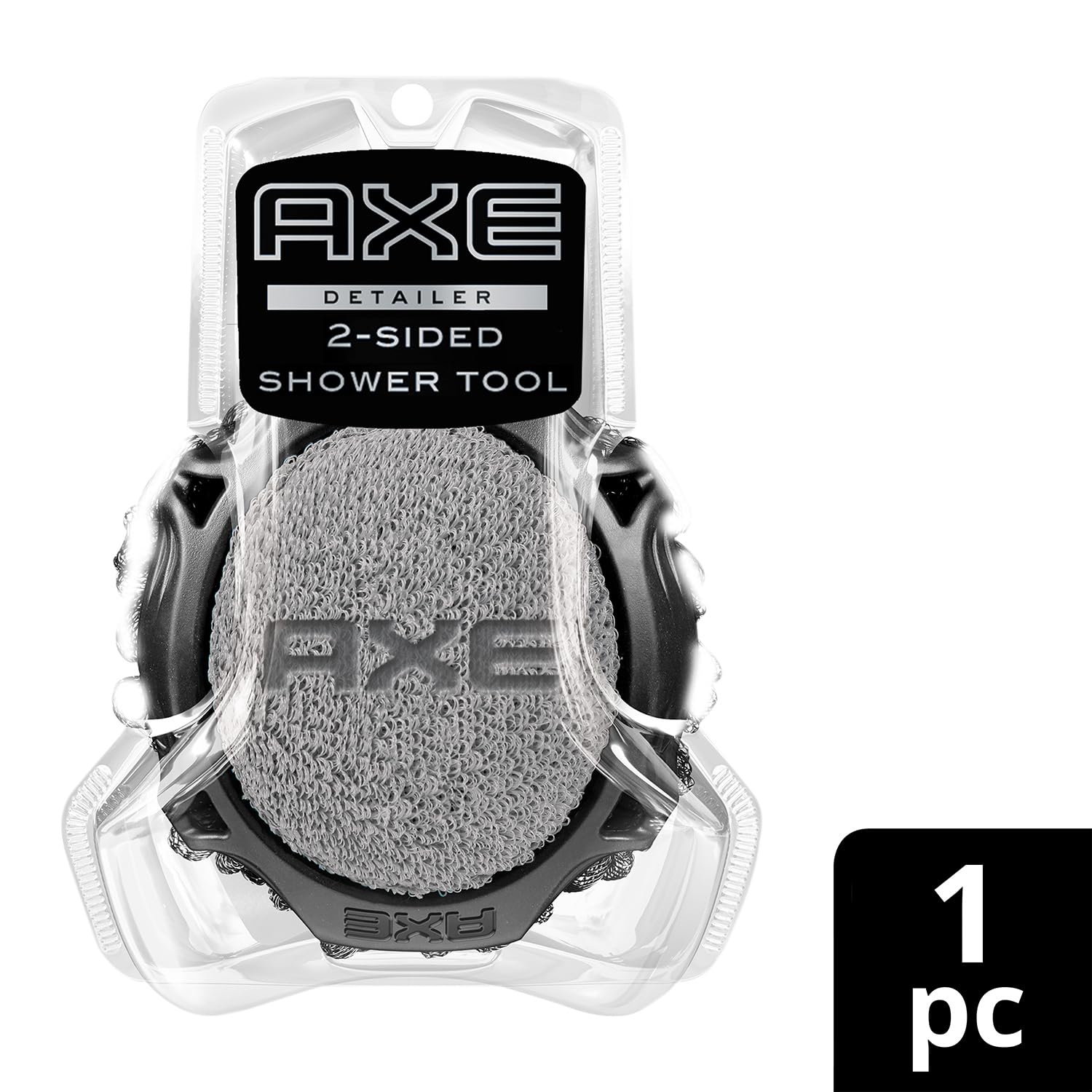 AXE mens scrubber targeting elbows and heels for smoother skin